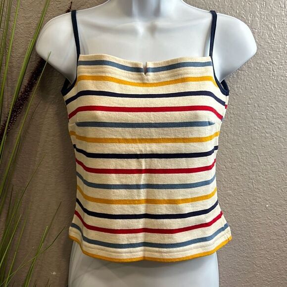 Roue libre Tops - #116 Roue libre striped sailing crop top size small